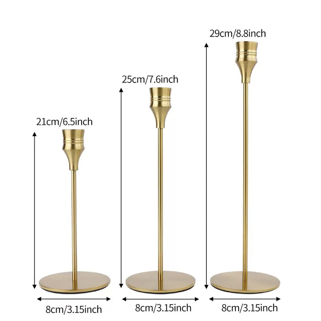 Simple candlelight dinner candle holder decoration