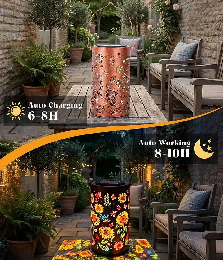 🔥HOT-💖50% Off 💐Solar Sunflower Garden Lantern🌼