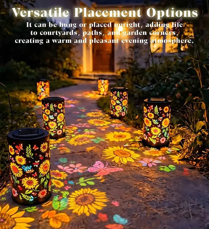🔥HOT-💖50% Off 💐Solar Sunflower Garden Lantern🌼