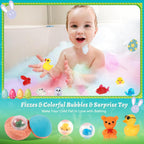 🔥LAST DAY 49% OFF - Natural Bath Bombs for Kids with Mega Bubbles & Surprise Inside