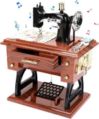 💖Mother's Day Sale💖🔥Hot Sale🔥🎉- Wood Mini Sewing Machine Music Box