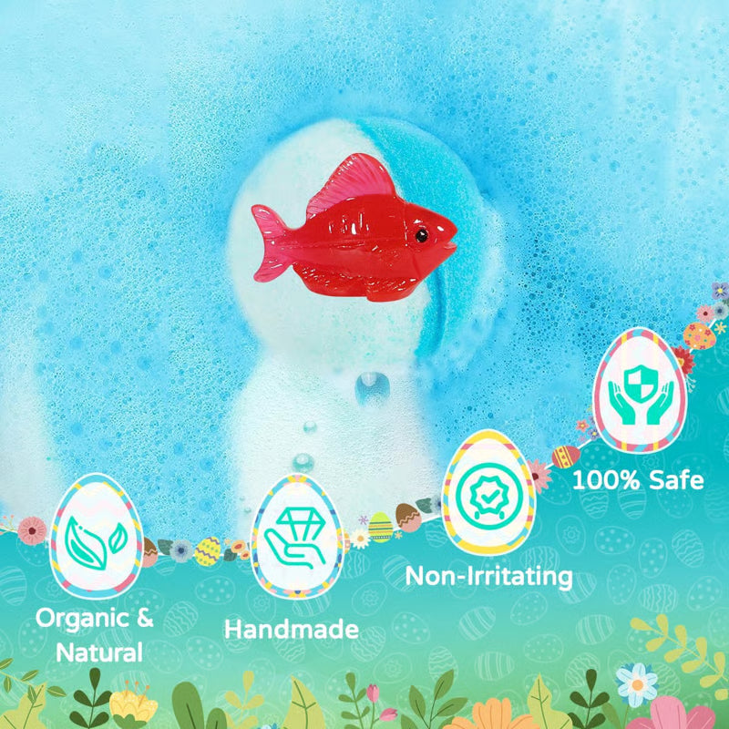 🔥LAST DAY 49% OFF - Natural Bath Bombs for Kids with Mega Bubbles & Surprise Inside