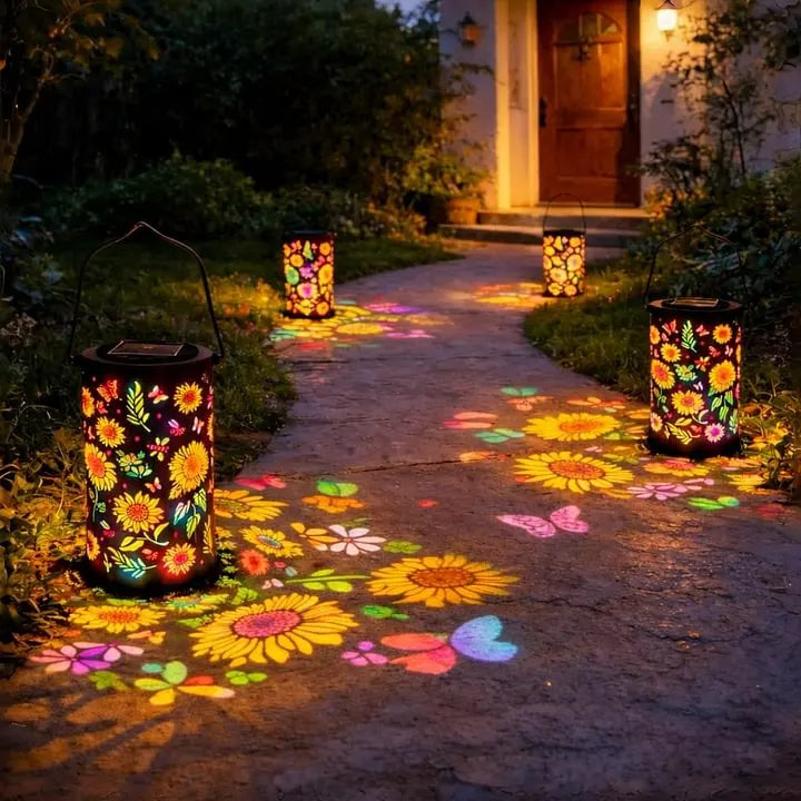 🔥HOT-💖50% Off 💐Solar Sunflower Garden Lantern🌼